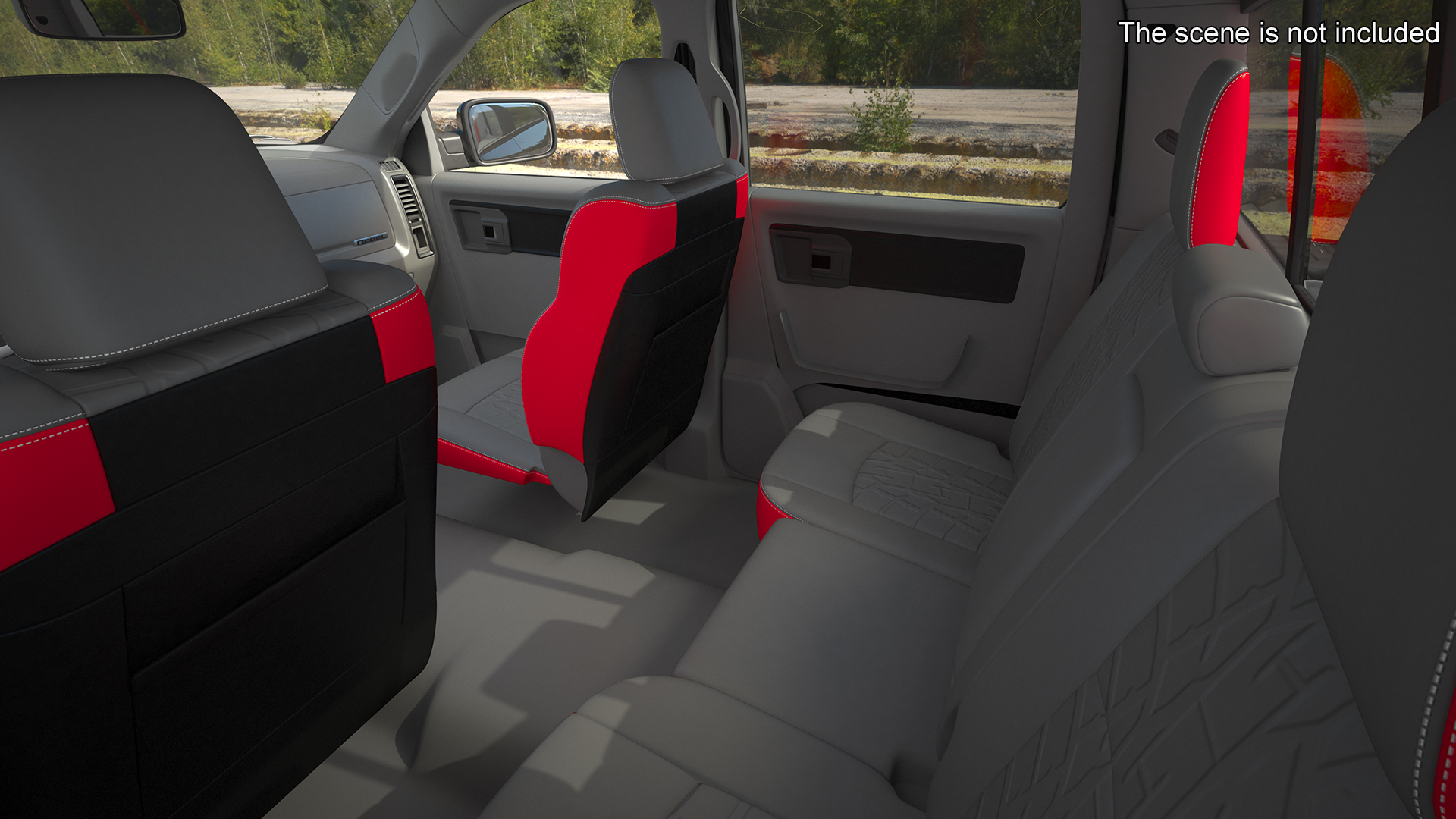 RAM 1500 Pickup Truck Simple Interior 3D