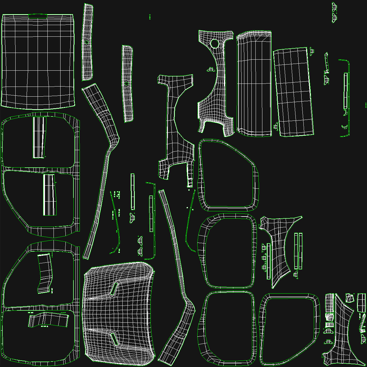 RAM 1500 Pickup Truck Simple Interior 3D