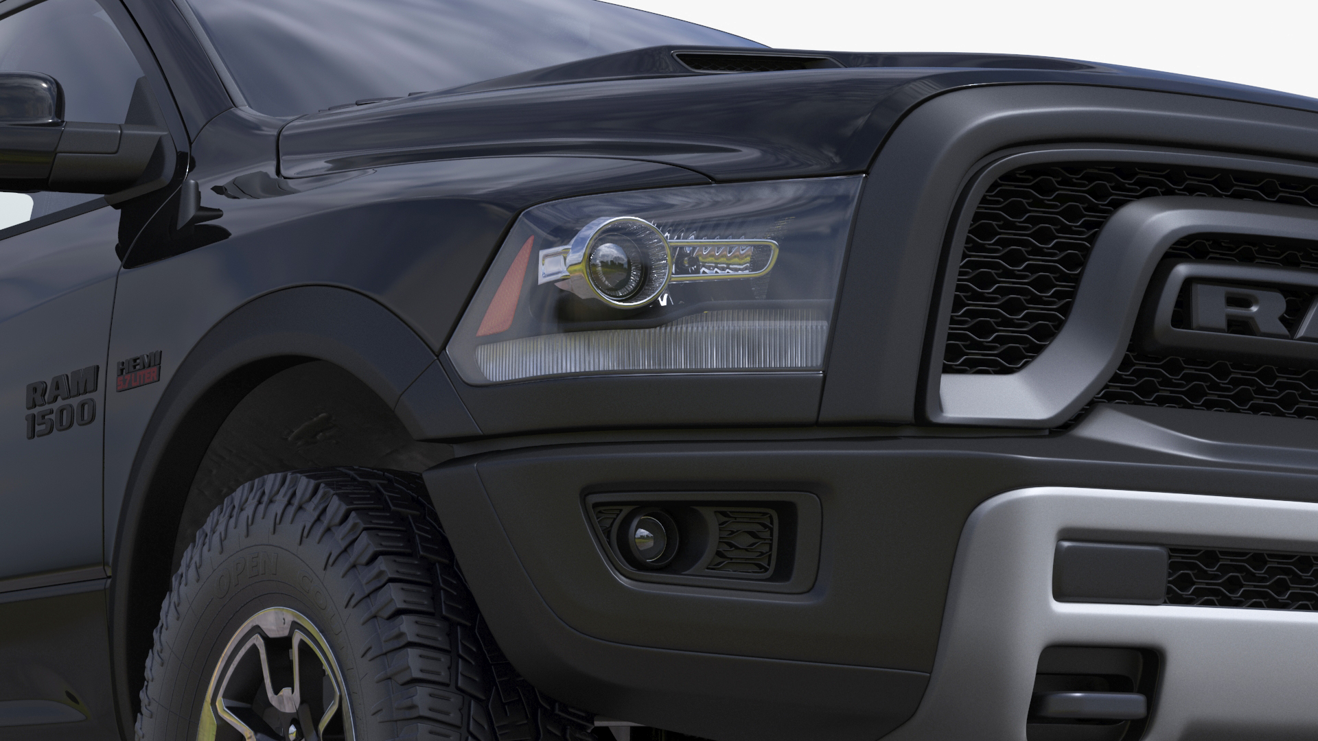 RAM 1500 Pickup Truck Simple Interior 3D