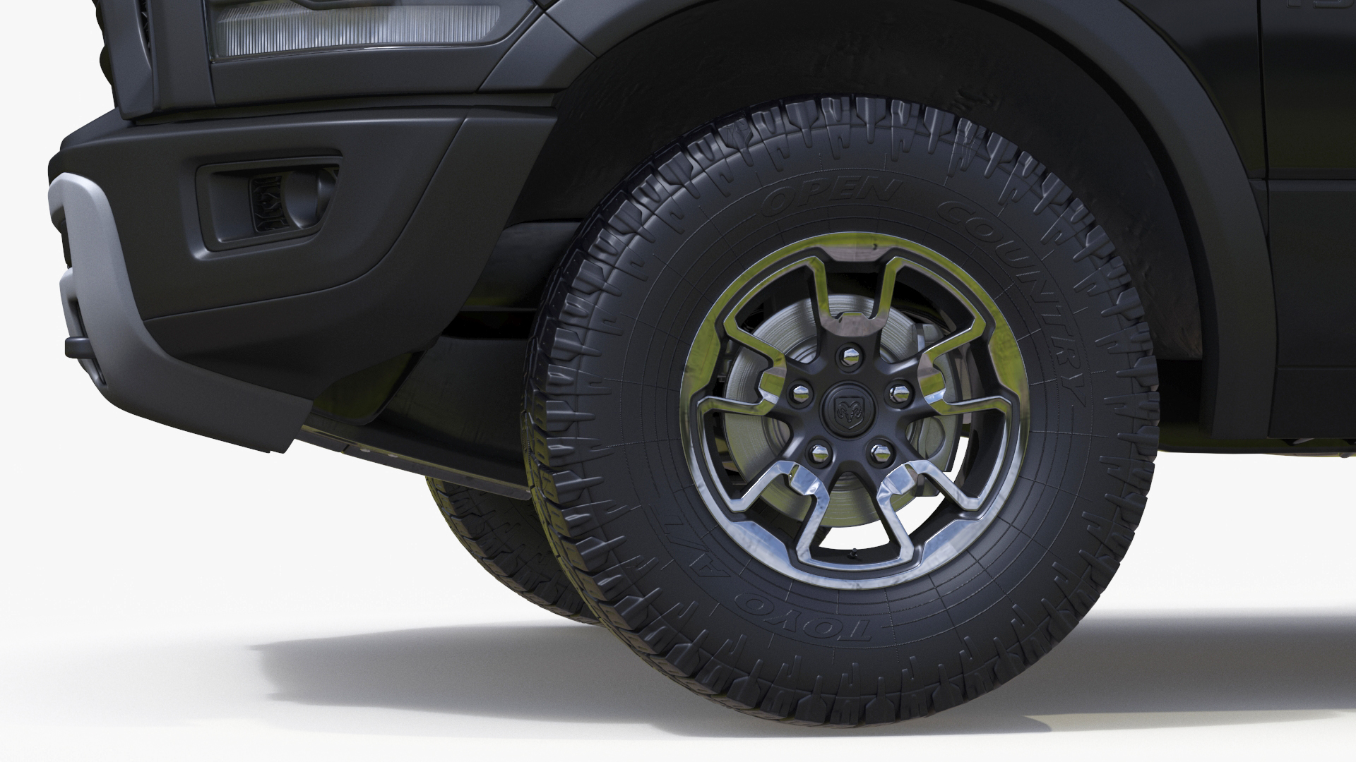 RAM 1500 Pickup Truck Simple Interior 3D