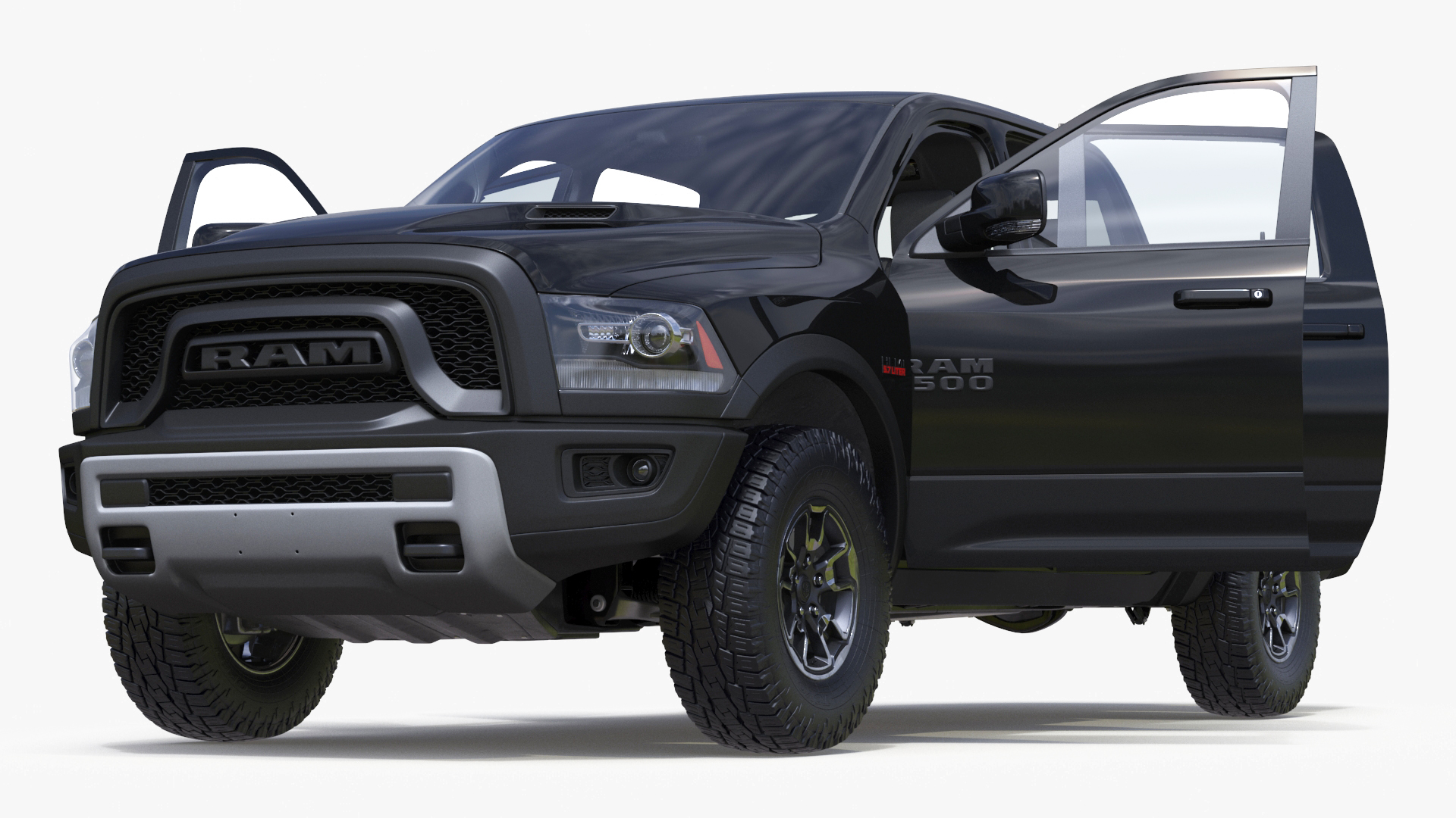 RAM 1500 Pickup Truck Simple Interior 3D