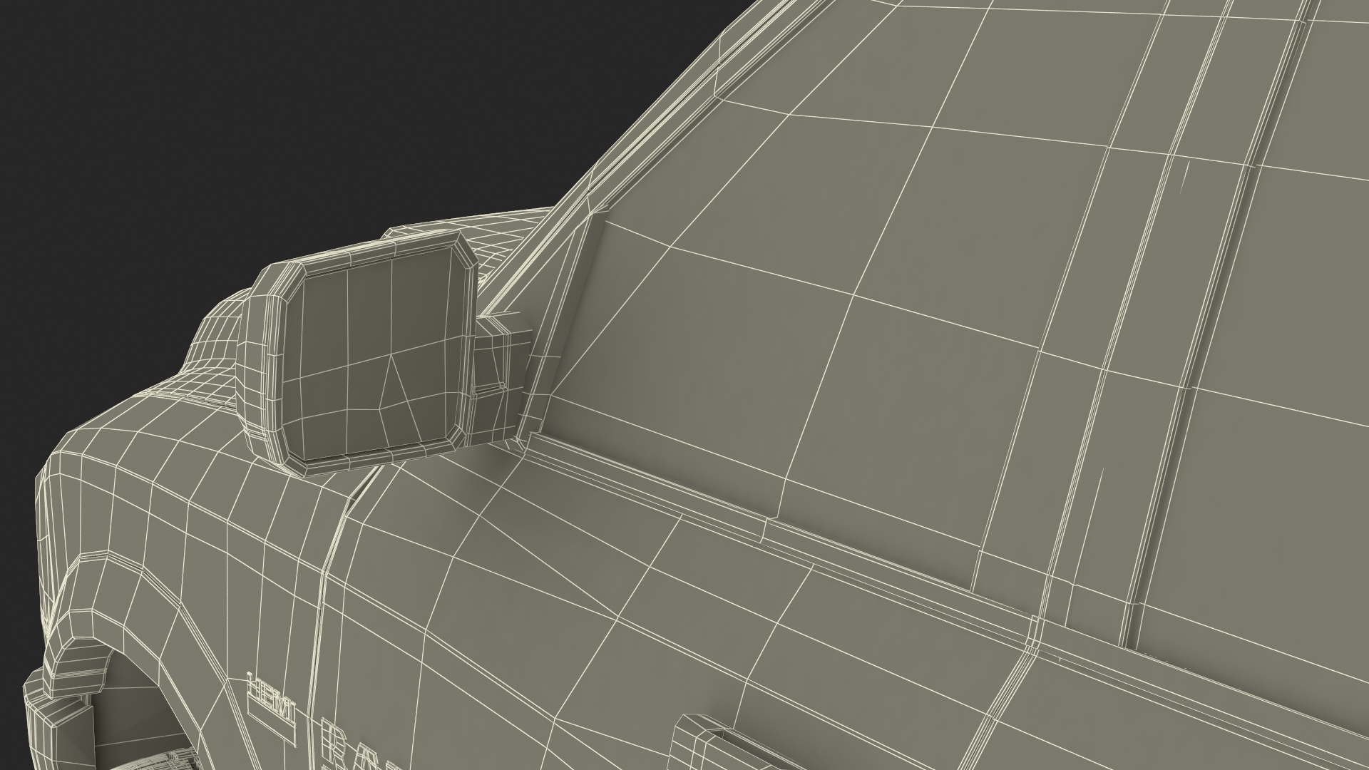 RAM 1500 Pickup Truck Simple Interior 3D