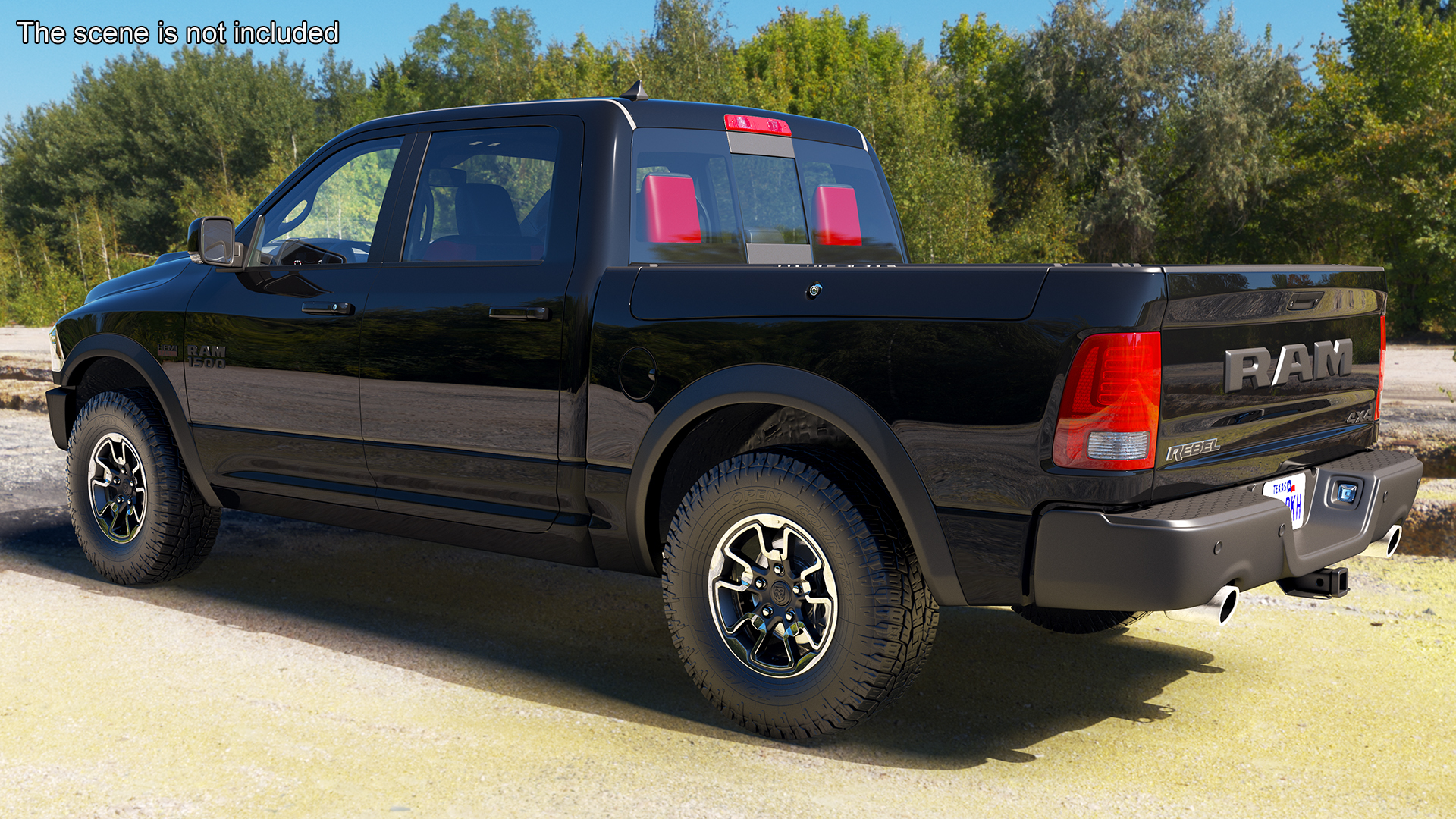 RAM 1500 Pickup Truck Simple Interior 3D