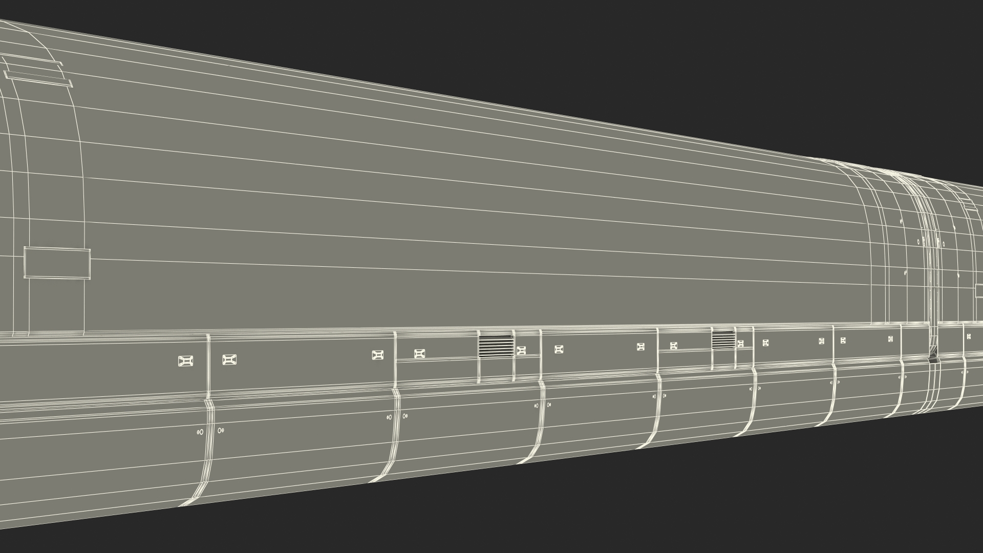 3D Maglev Train Red