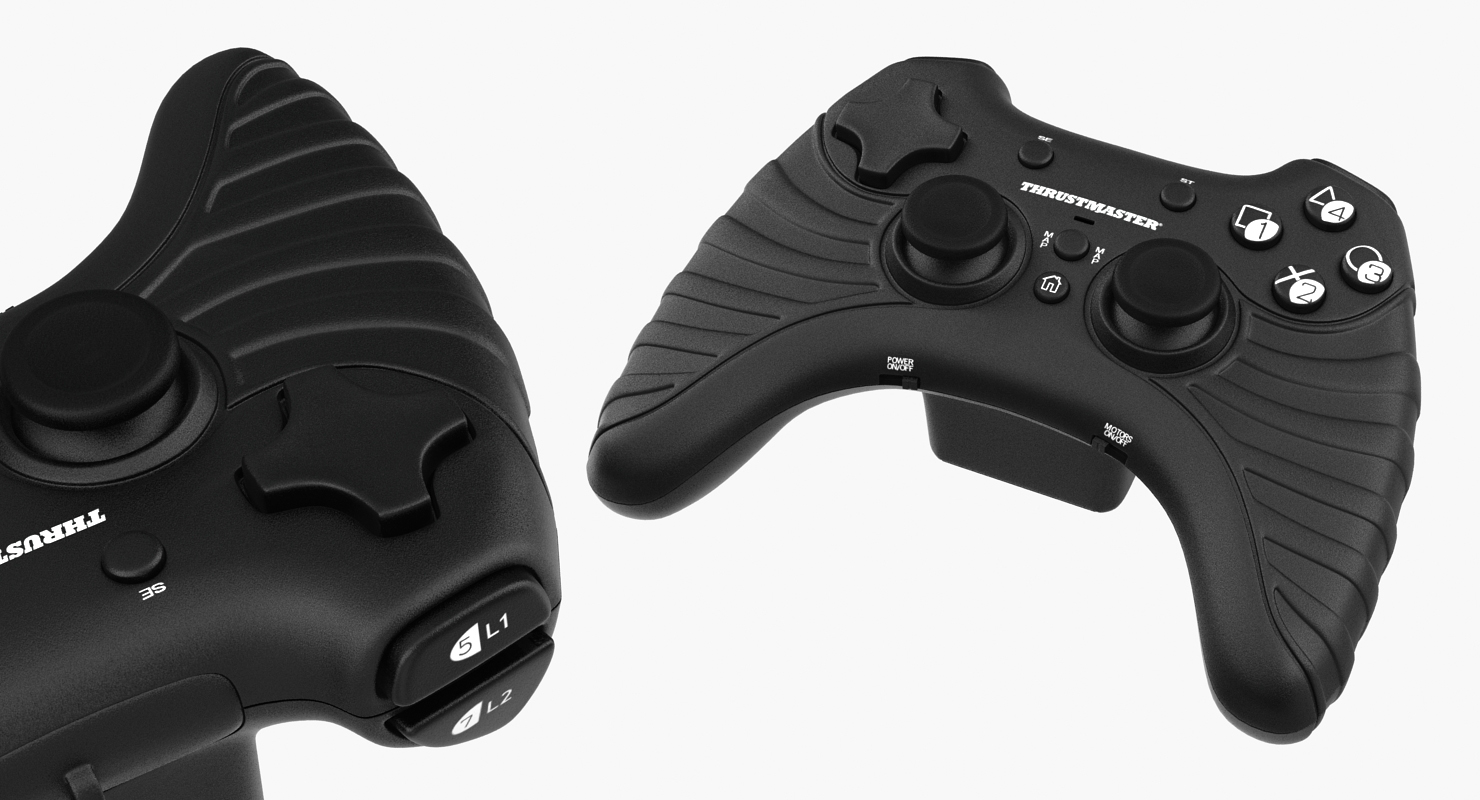 Thrustmaster T Wireless Video Game Gamepad Controller Black 3D model