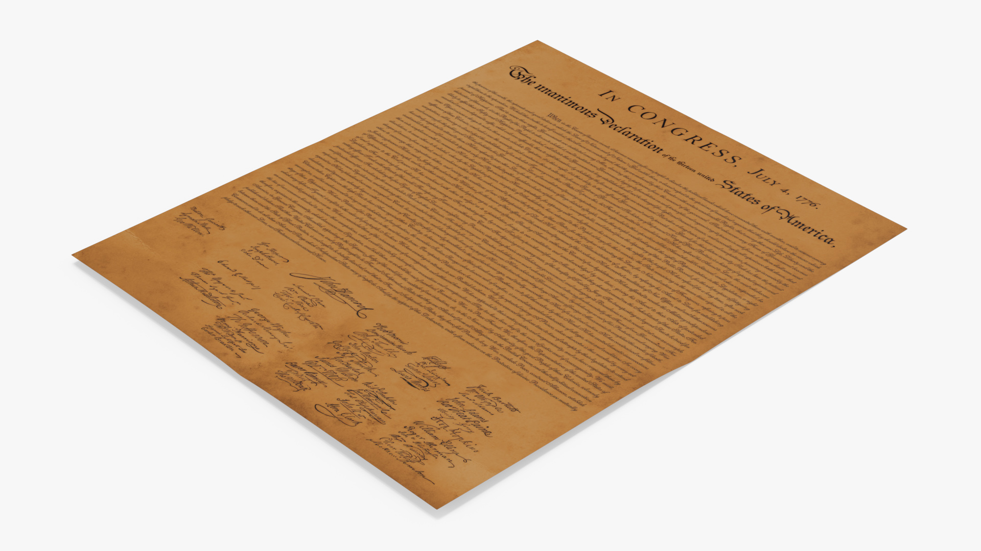 American Independence Declaration Vintage, view 4