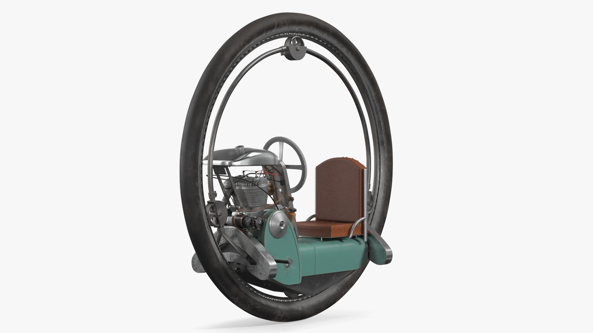 3D model Historic Riding Monowheel Used
