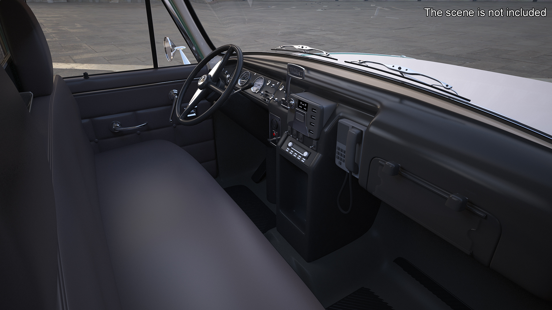Vintage Checker Taxi Cab 3D model