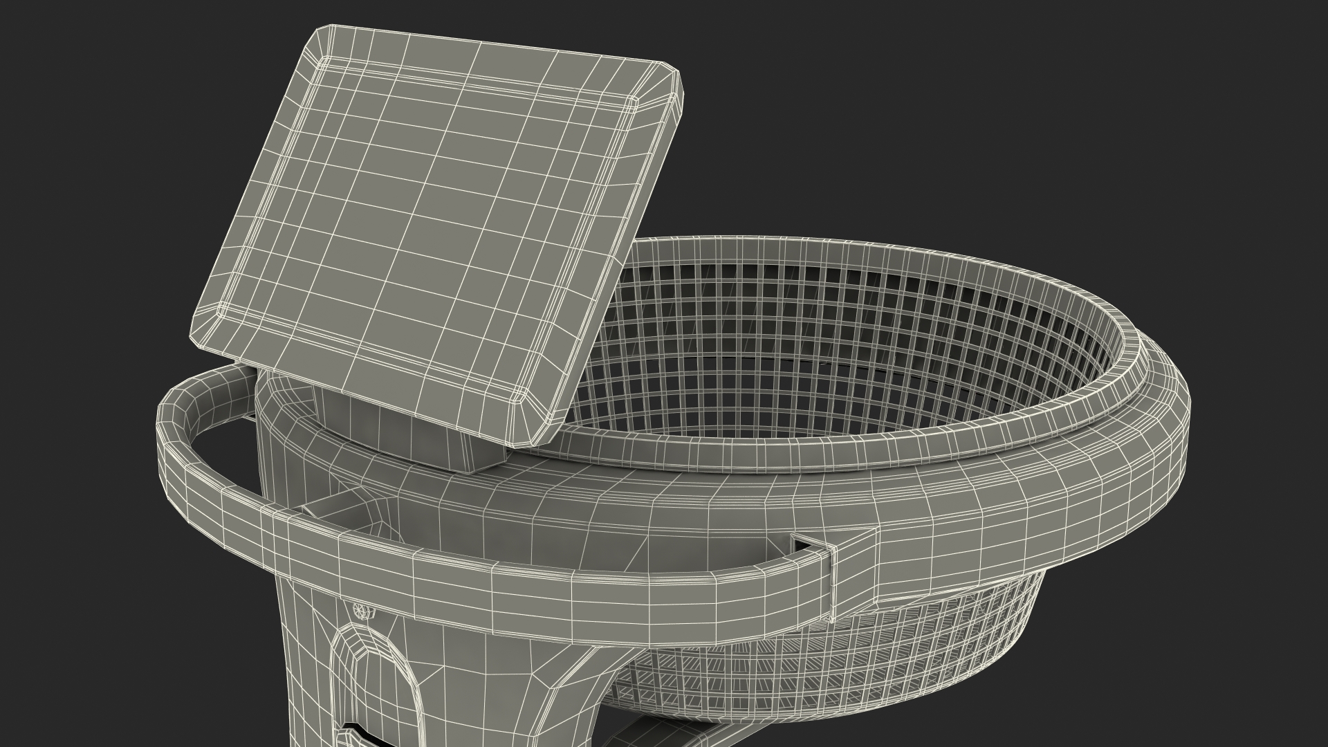 3D model Autonomous Smart Shopping Cart