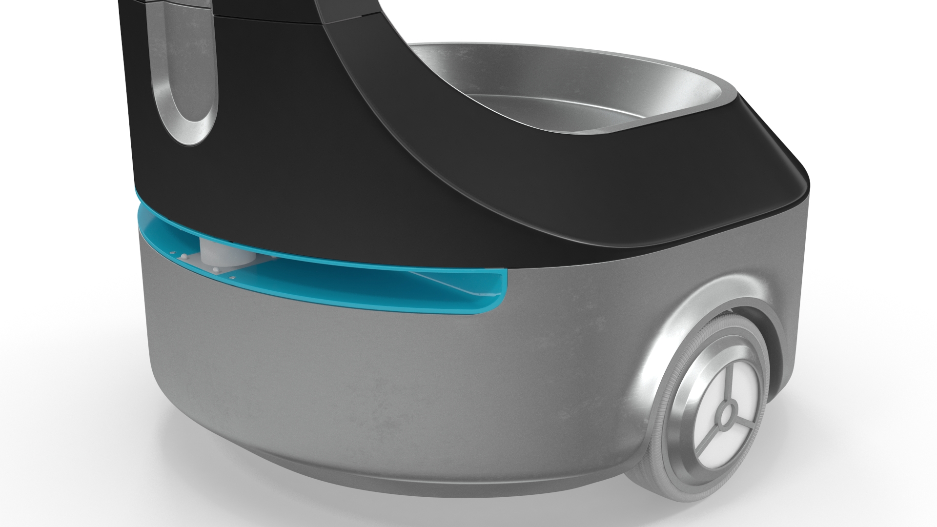 3D model Autonomous Smart Shopping Cart