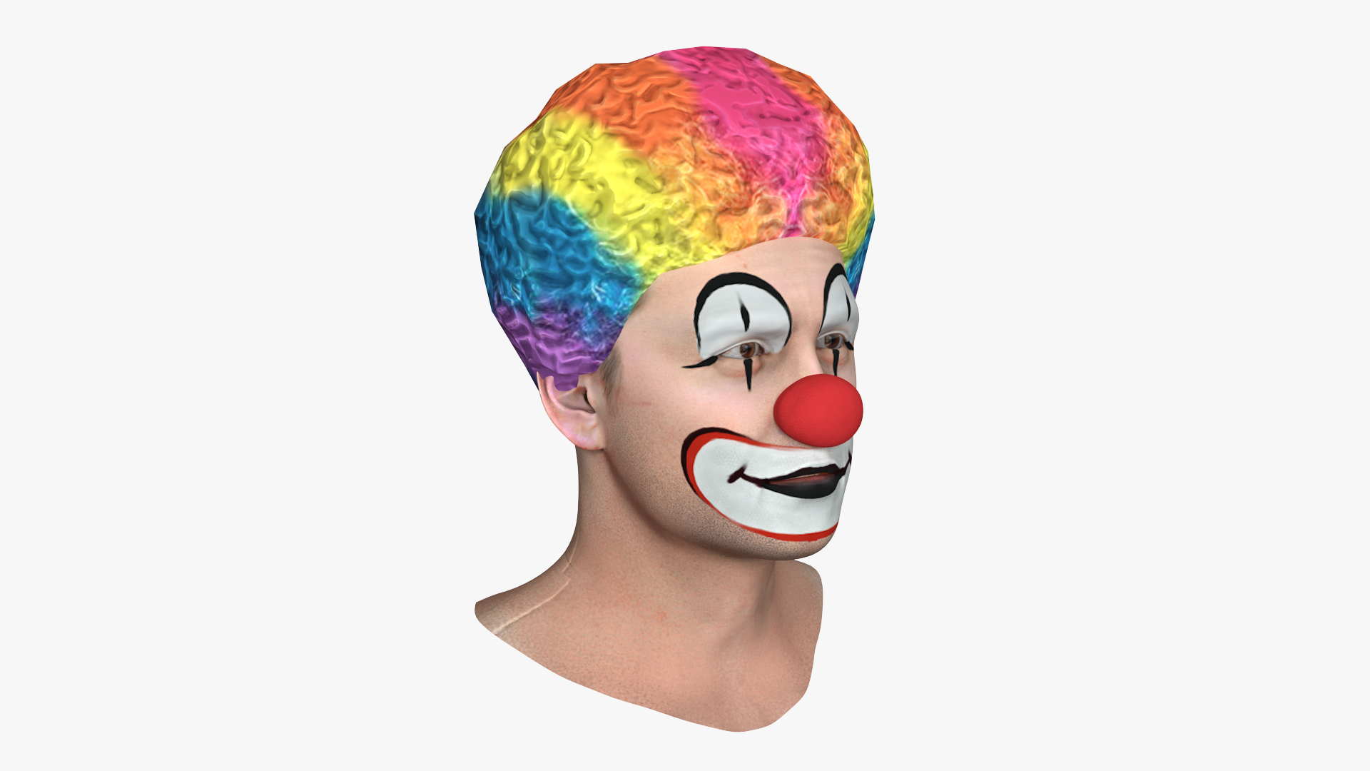 3D Funny Clown Head