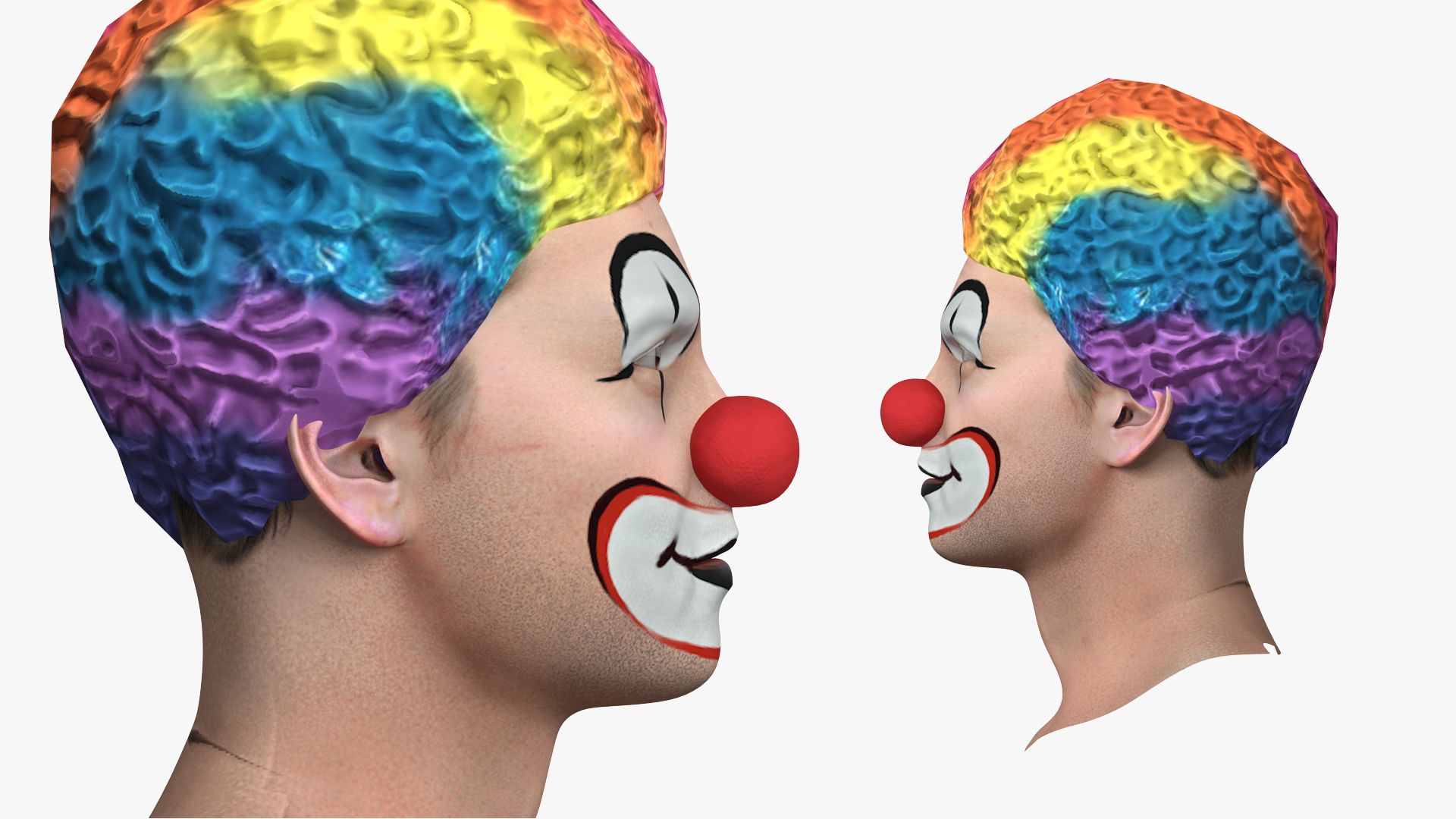 3D Funny Clown Head