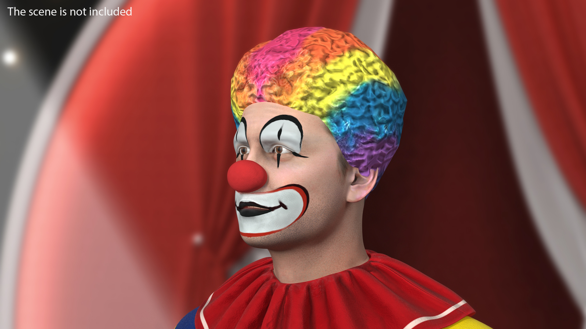3D Funny Clown Head