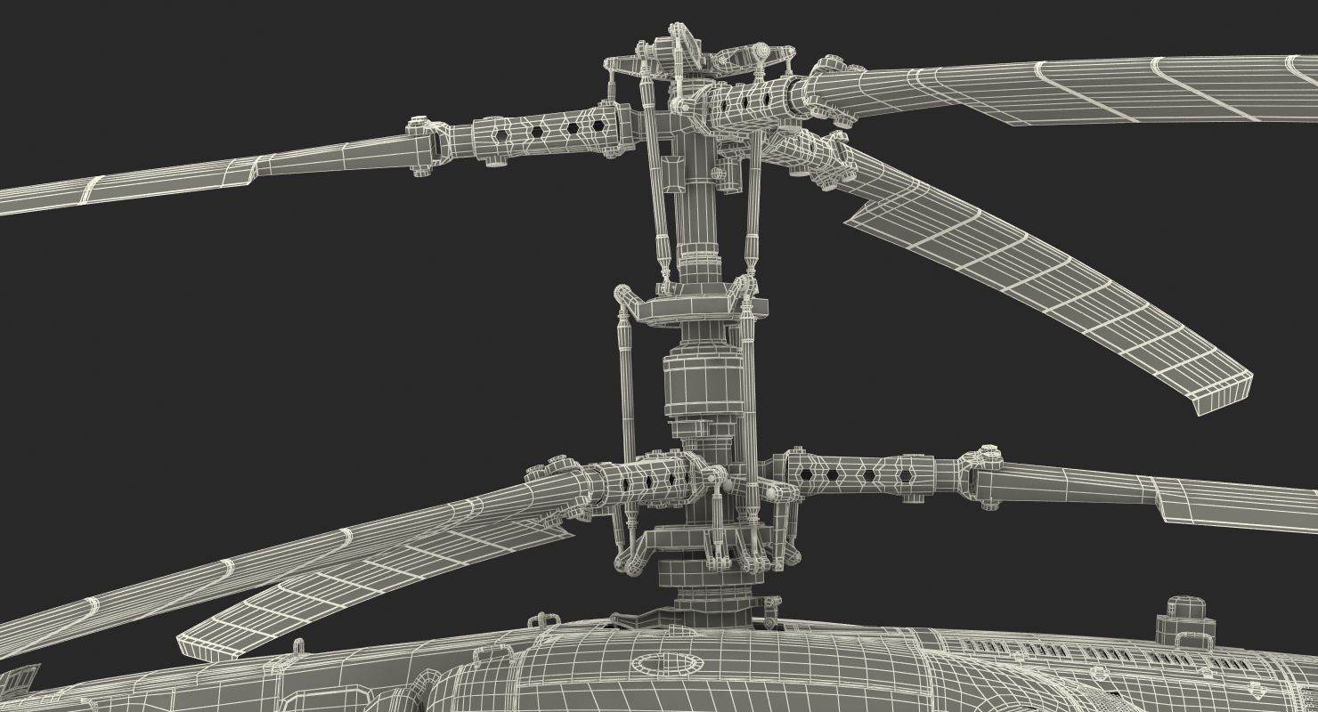3D model Kamov Ka 52 or Alligator Russian Attack Helicopter