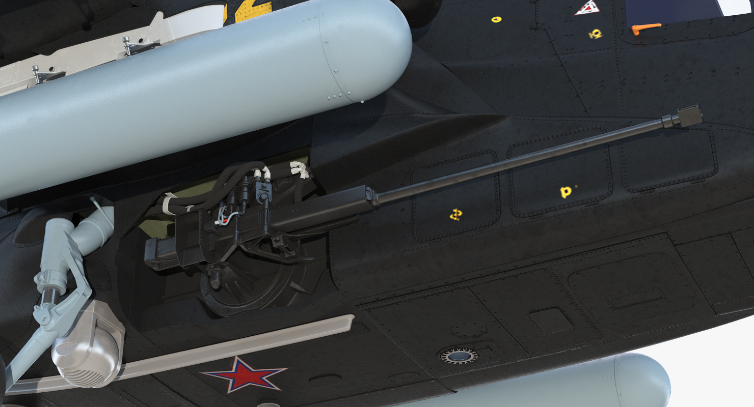3D model Kamov Ka 52 or Alligator Russian Attack Helicopter