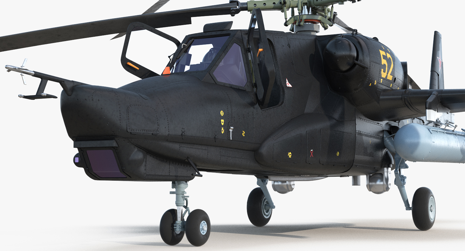 3D model Kamov Ka 52 or Alligator Russian Attack Helicopter