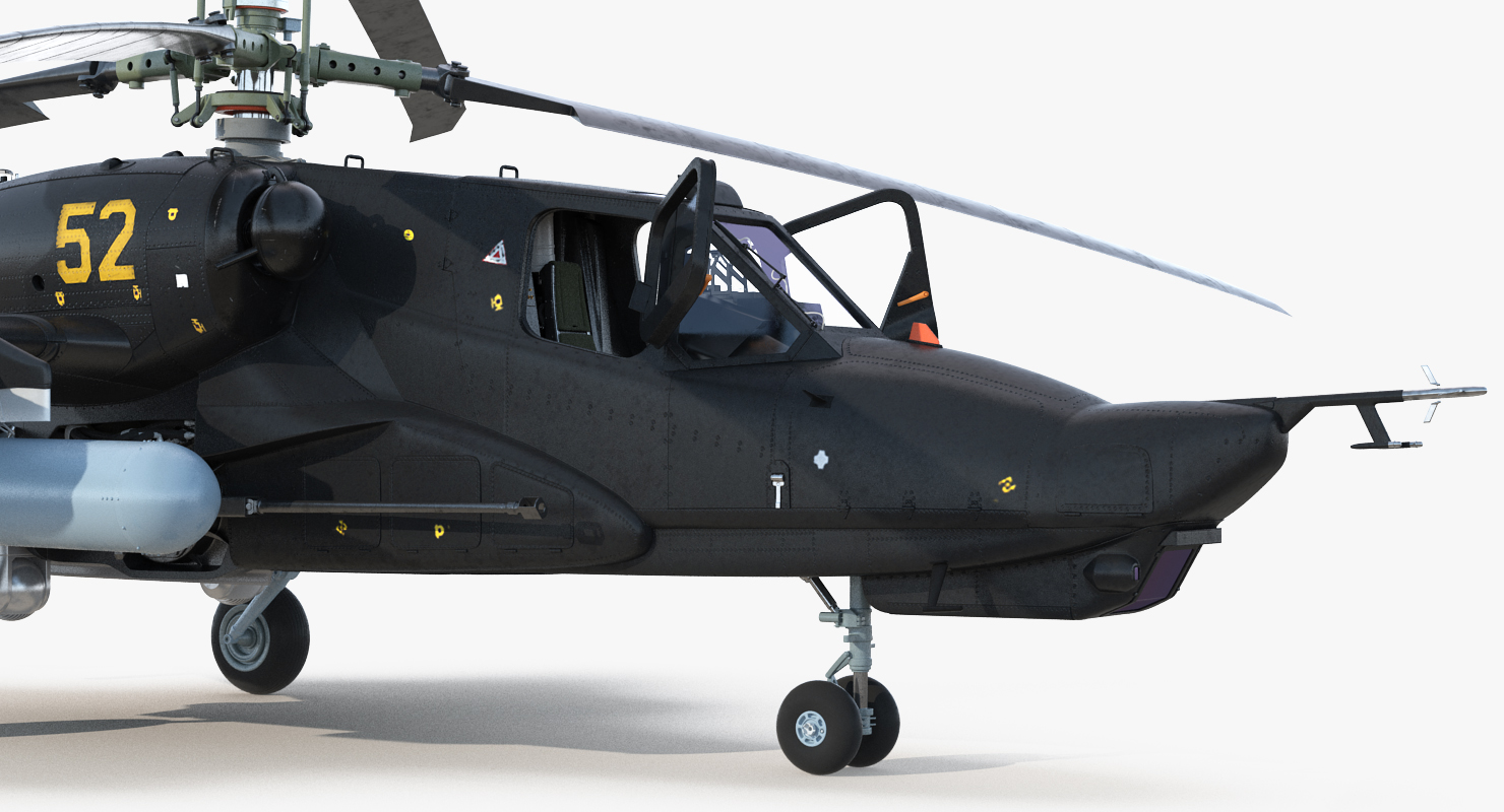 3D model Kamov Ka 52 or Alligator Russian Attack Helicopter