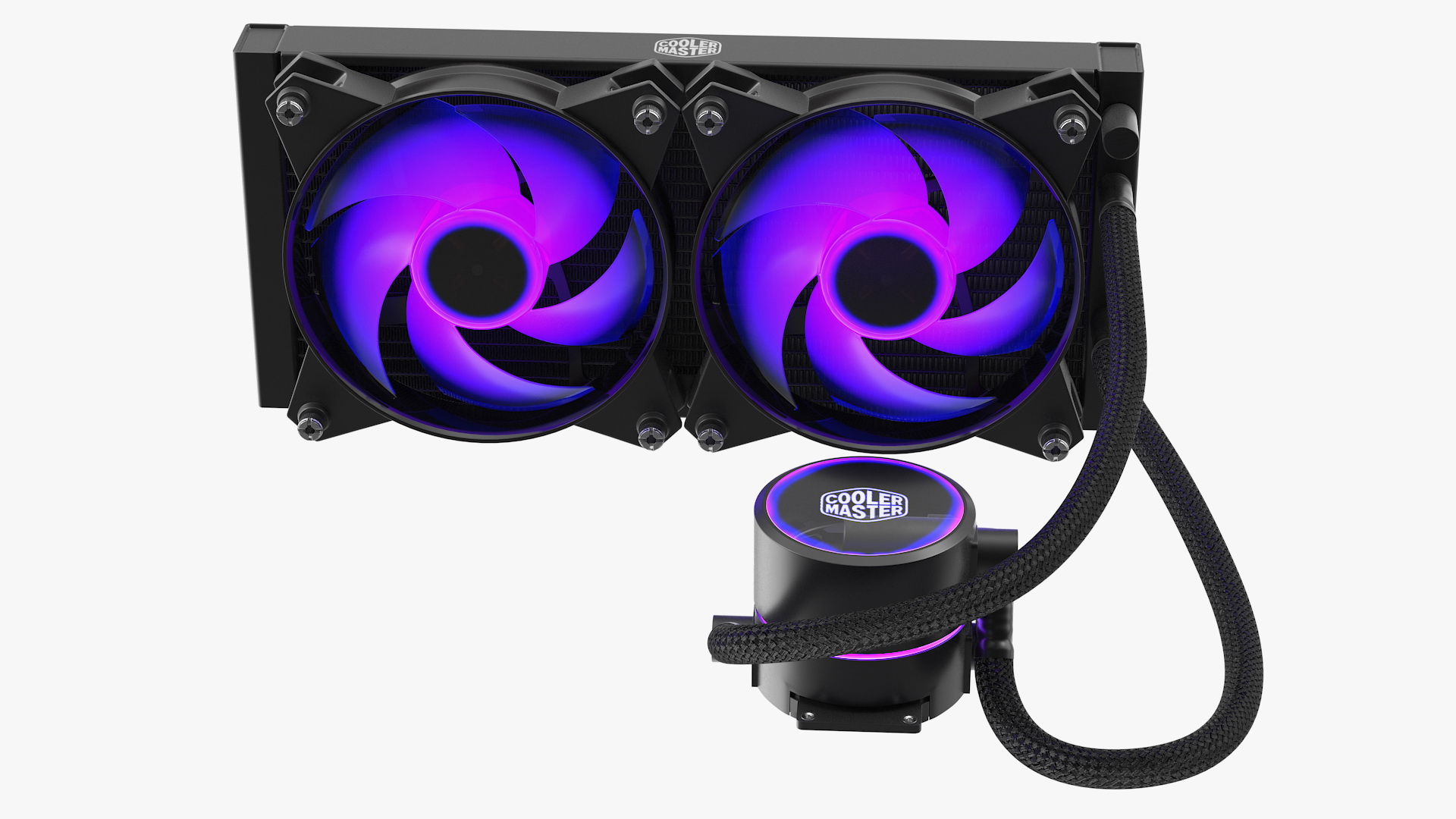 3D Cooler Master MasterLiquid Pro CPU Liquid Cooler model