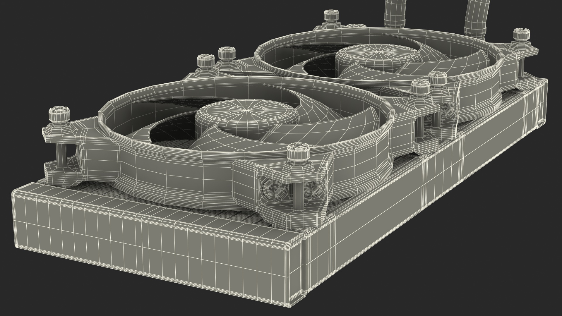 3D Cooler Master MasterLiquid Pro CPU Liquid Cooler model