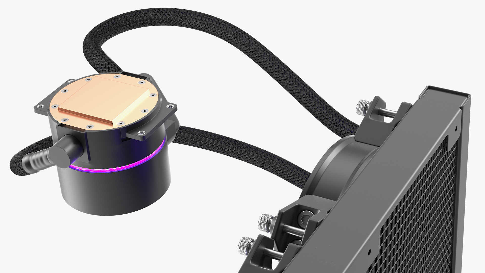 3D Cooler Master MasterLiquid Pro CPU Liquid Cooler model