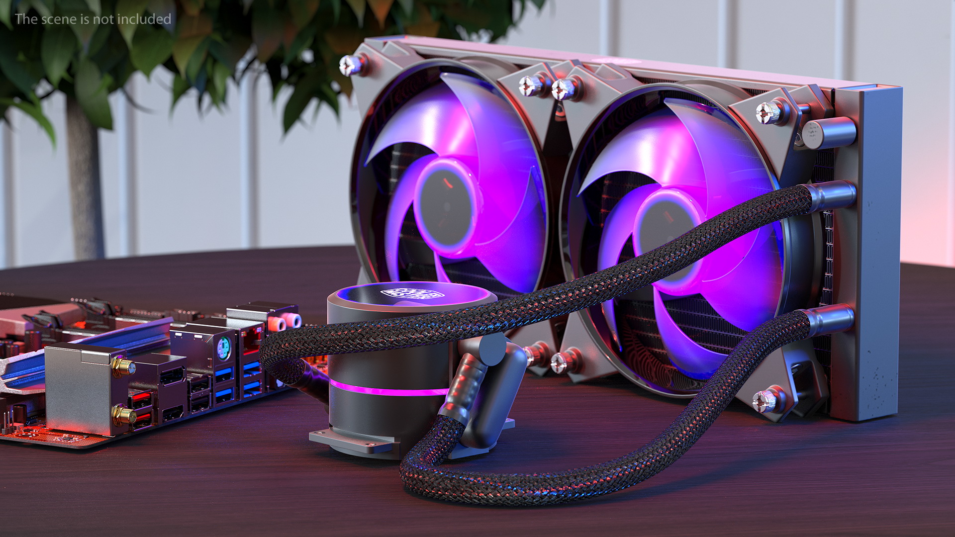 3D Cooler Master MasterLiquid Pro CPU Liquid Cooler model