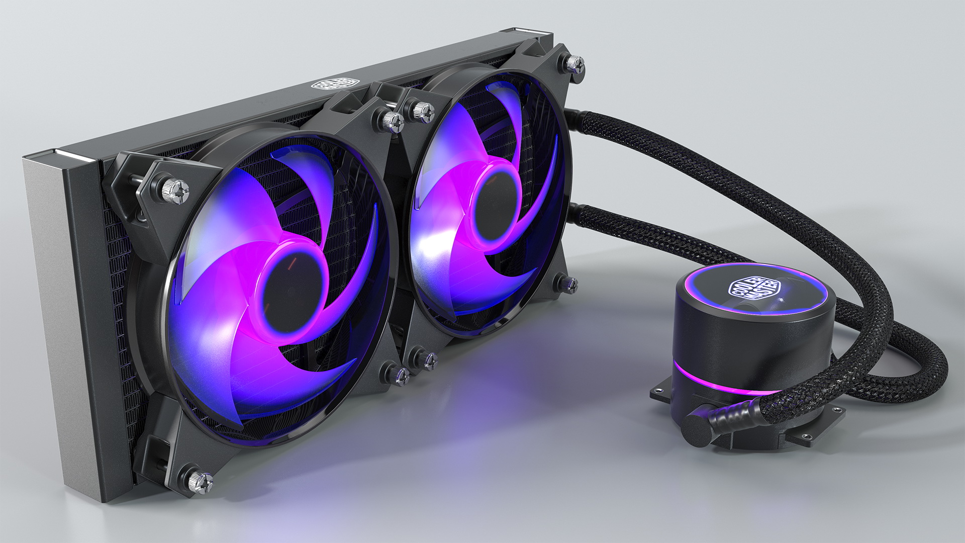 3D Cooler Master MasterLiquid Pro CPU Liquid Cooler model