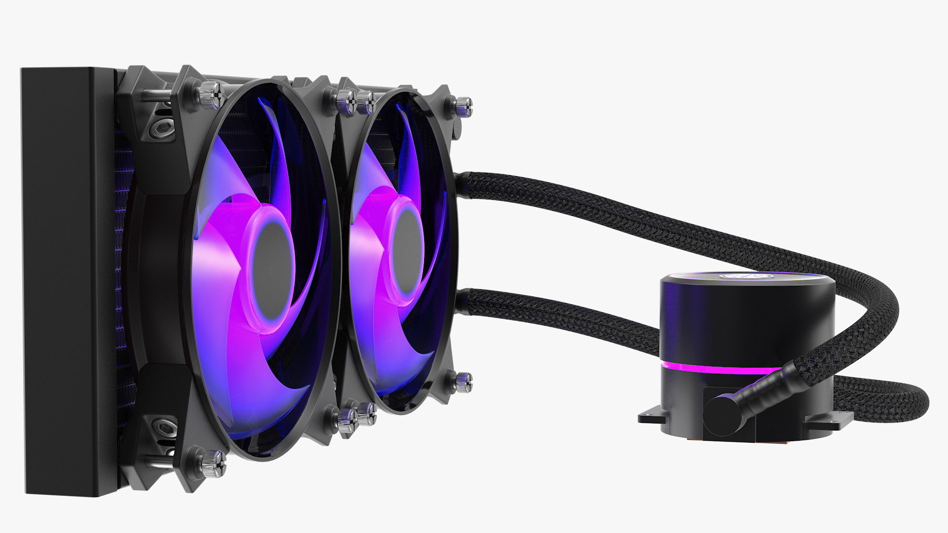 3D Cooler Master MasterLiquid Pro CPU Liquid Cooler model