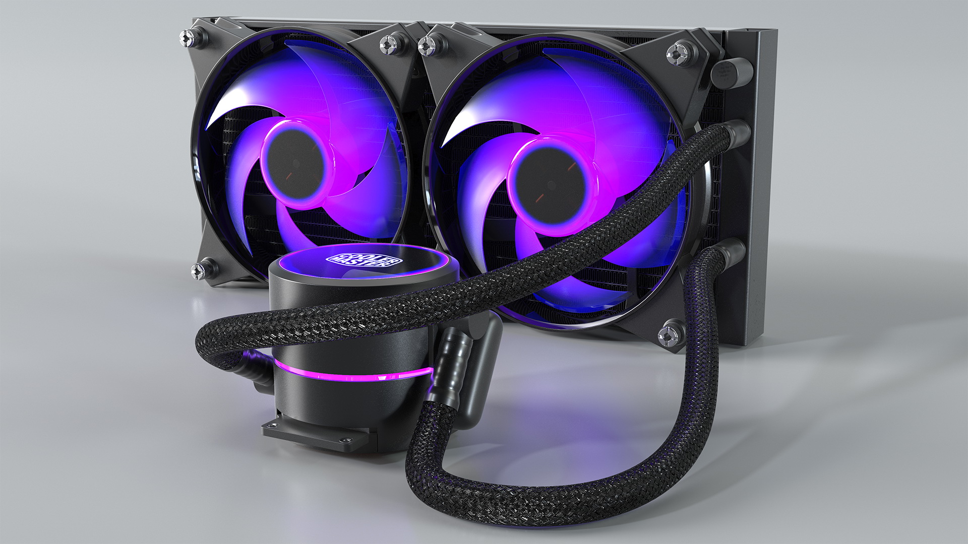 3D Cooler Master MasterLiquid Pro CPU Liquid Cooler model