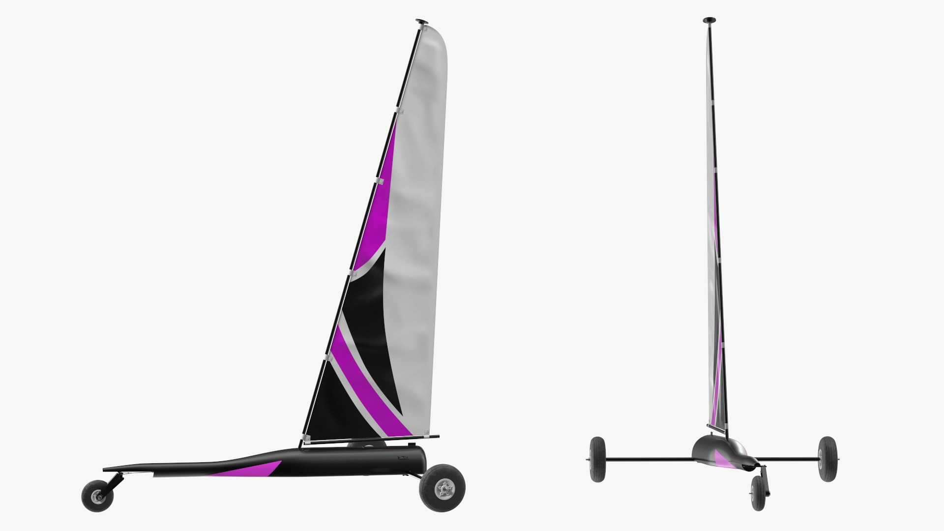 3D RC Land Yacht model