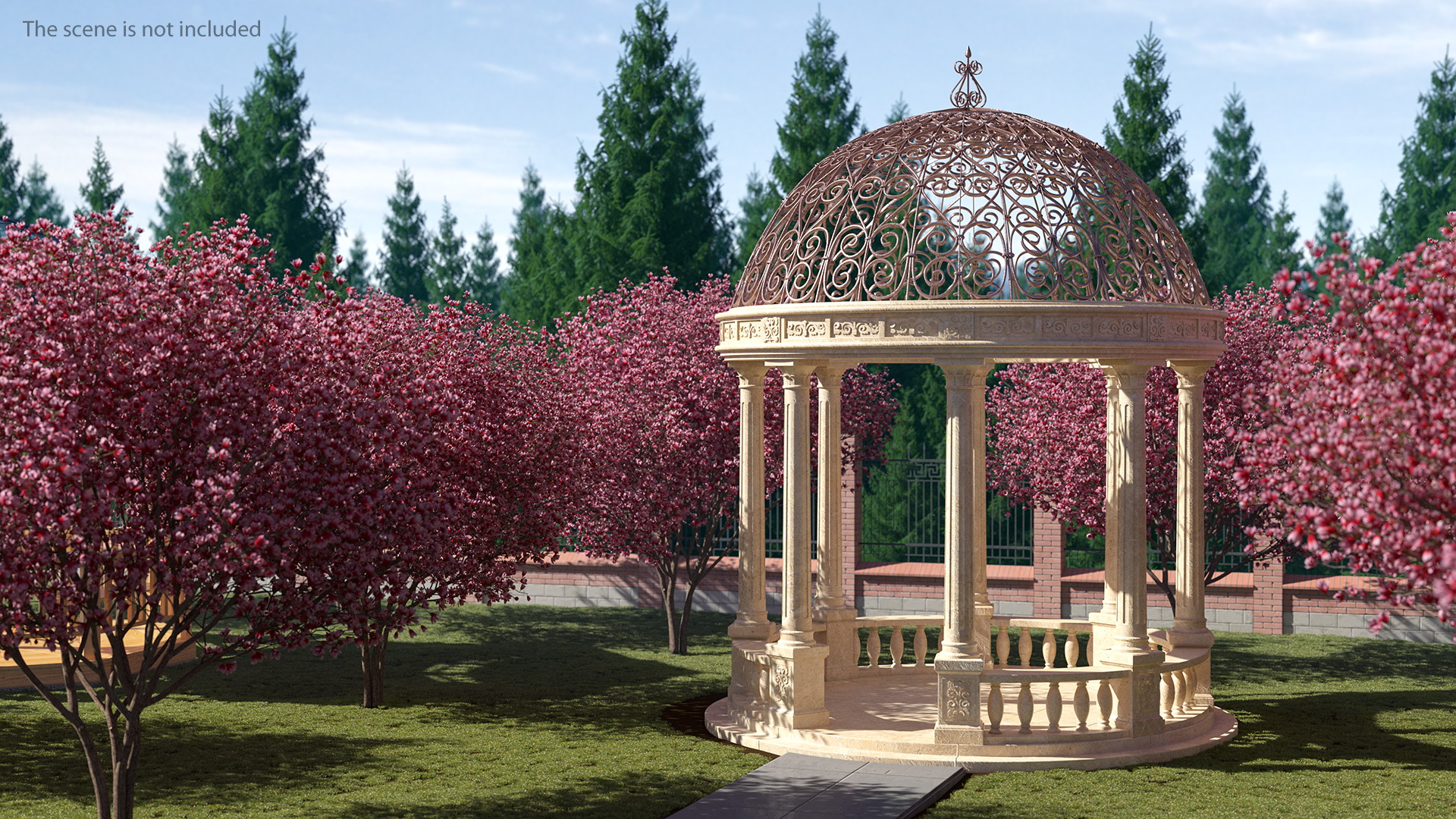 Stone Gazebo 3D