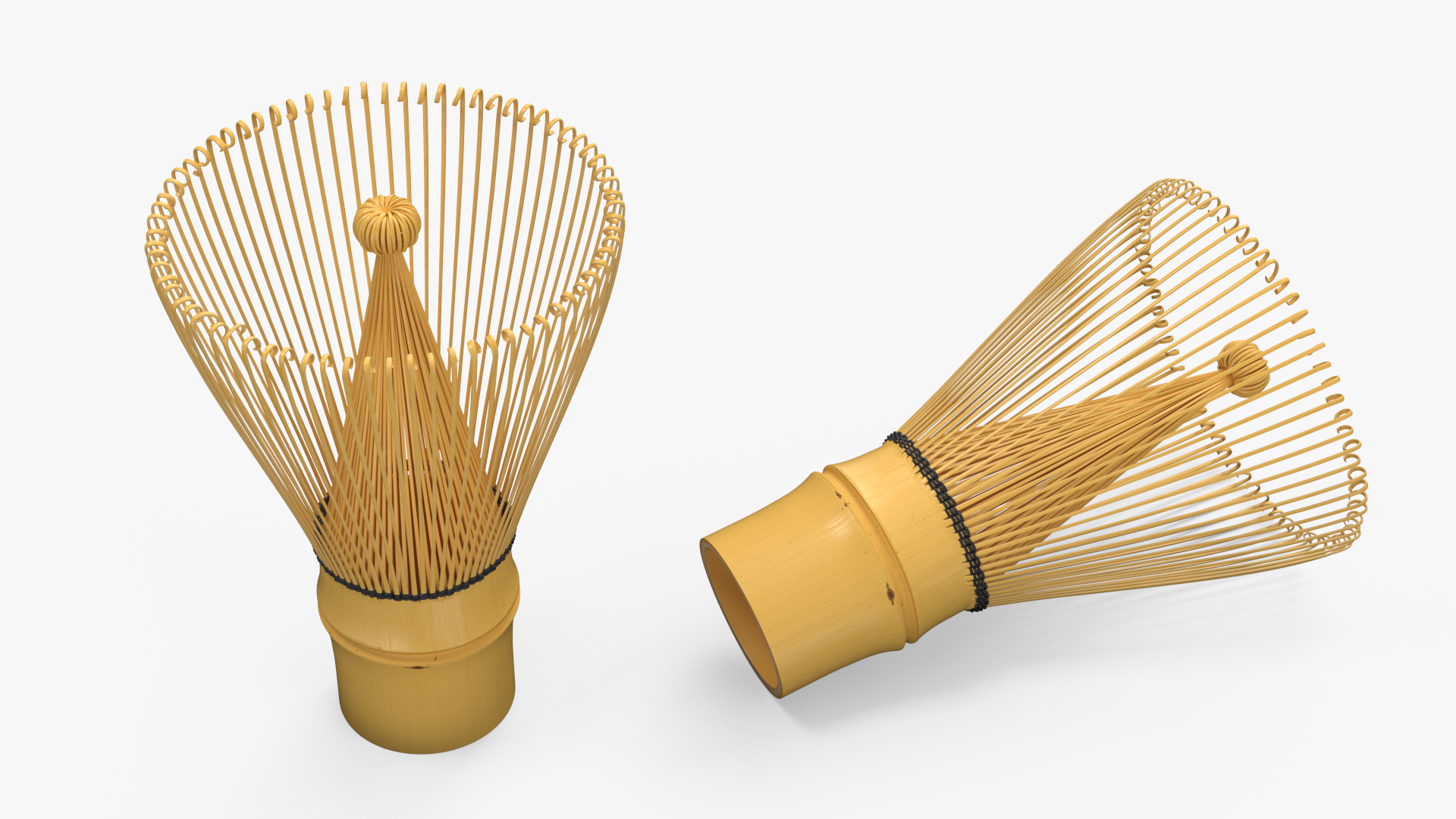 3D Bamboo Matcha Tea Whisk model