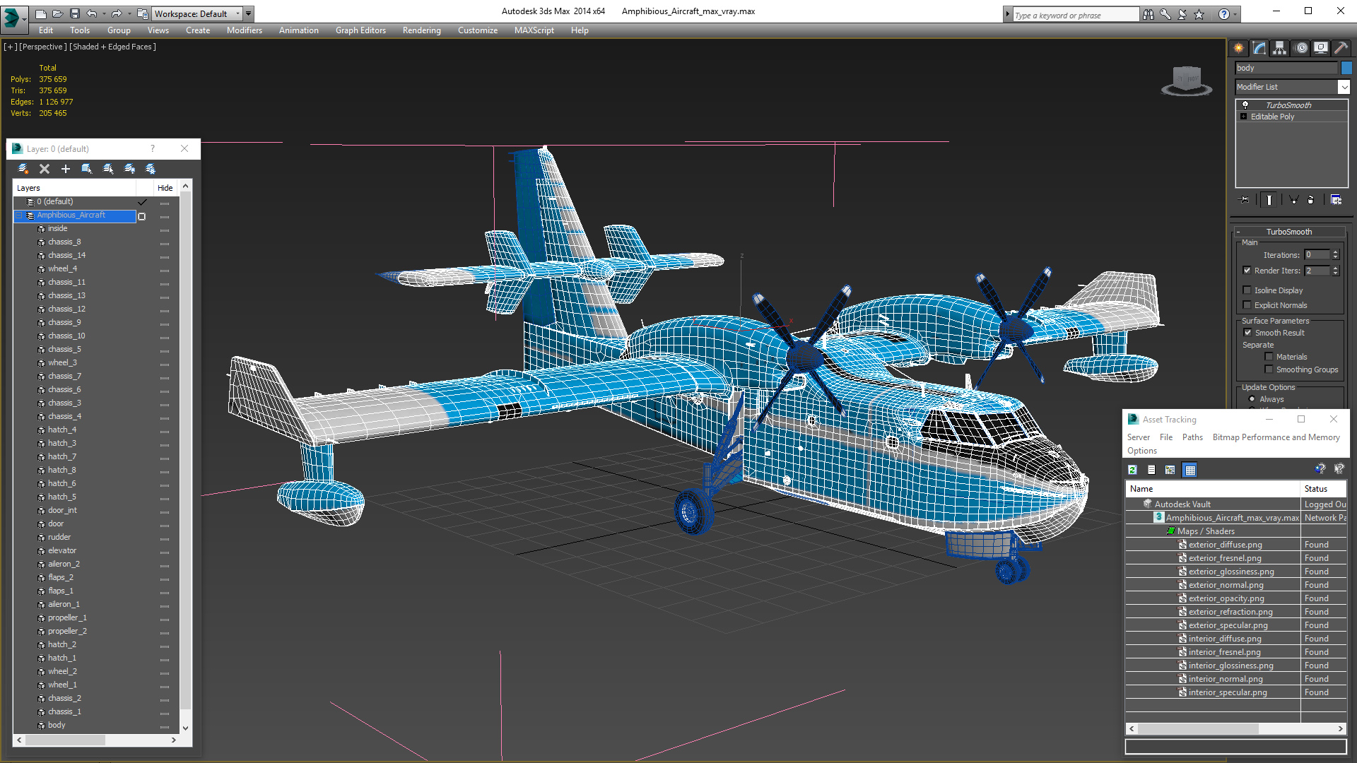 Amphibious Aircraft 3D model