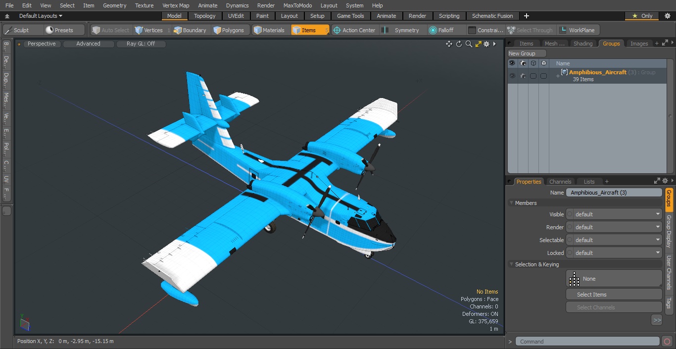 Amphibious Aircraft 3D model