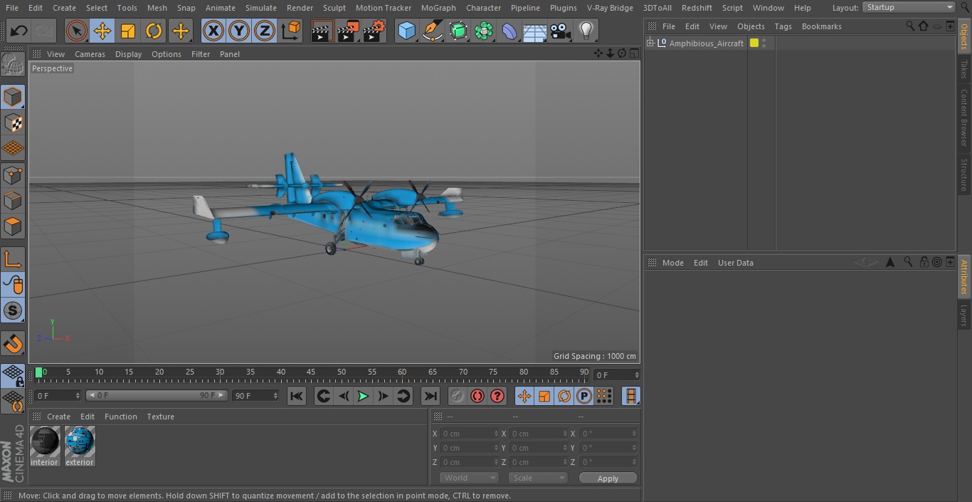 Amphibious Aircraft 3D model