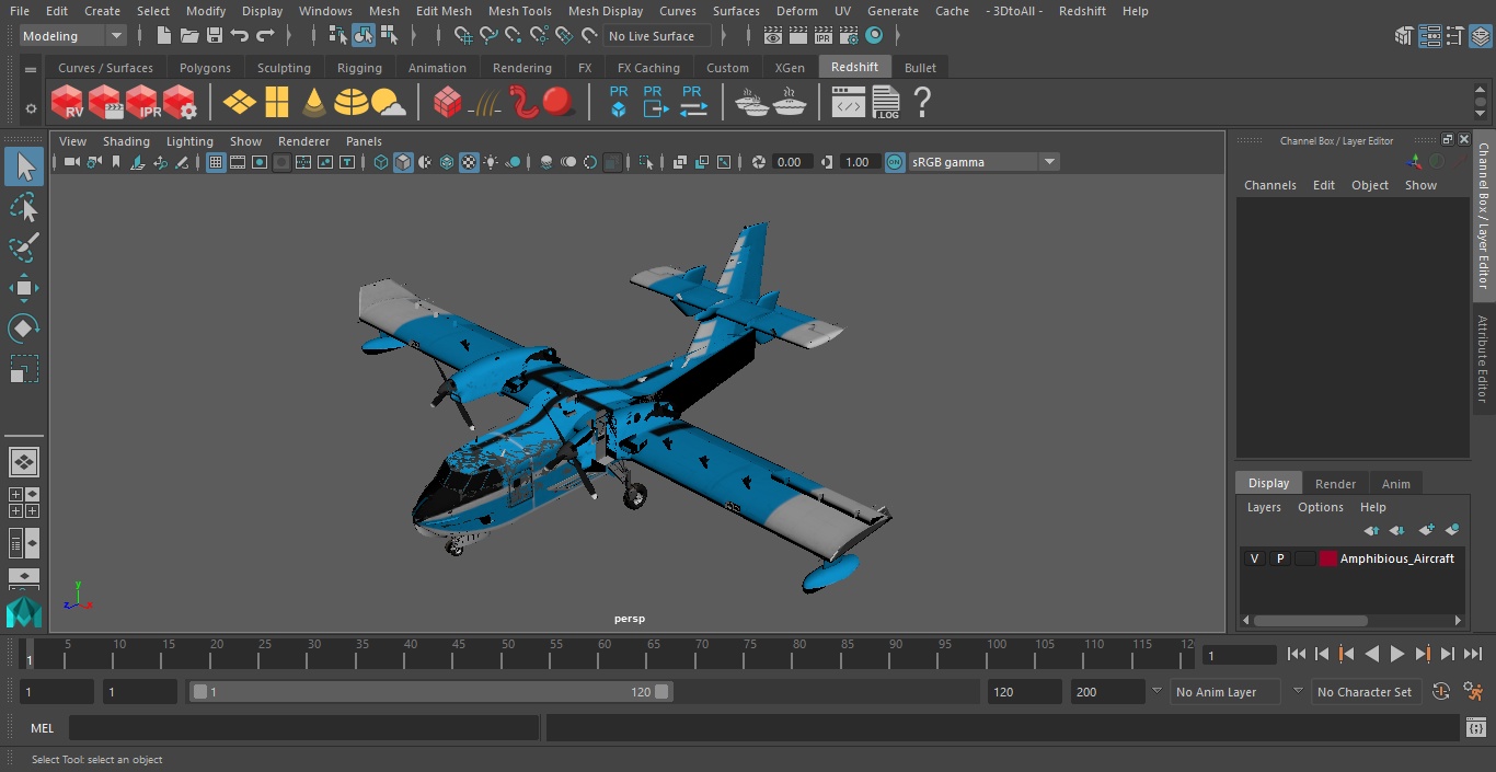 Amphibious Aircraft 3D model