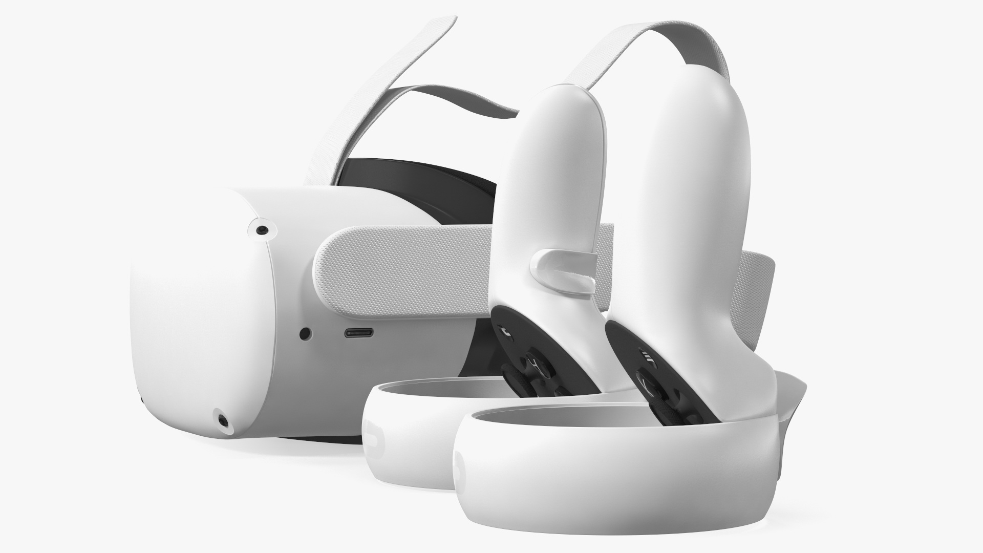 Oculus Quest 2 All in One Gaming Headset with Controllers 3D