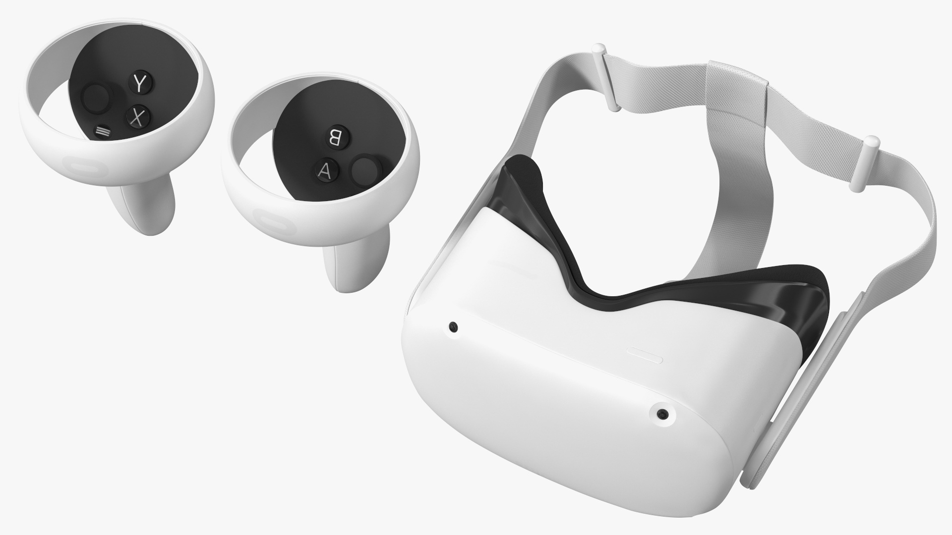 Oculus Quest 2 All in One Gaming Headset with Controllers 3D