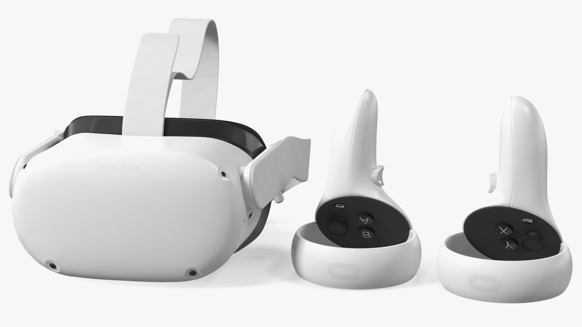 Oculus Quest 2 All in One Gaming Headset with Controllers 3D