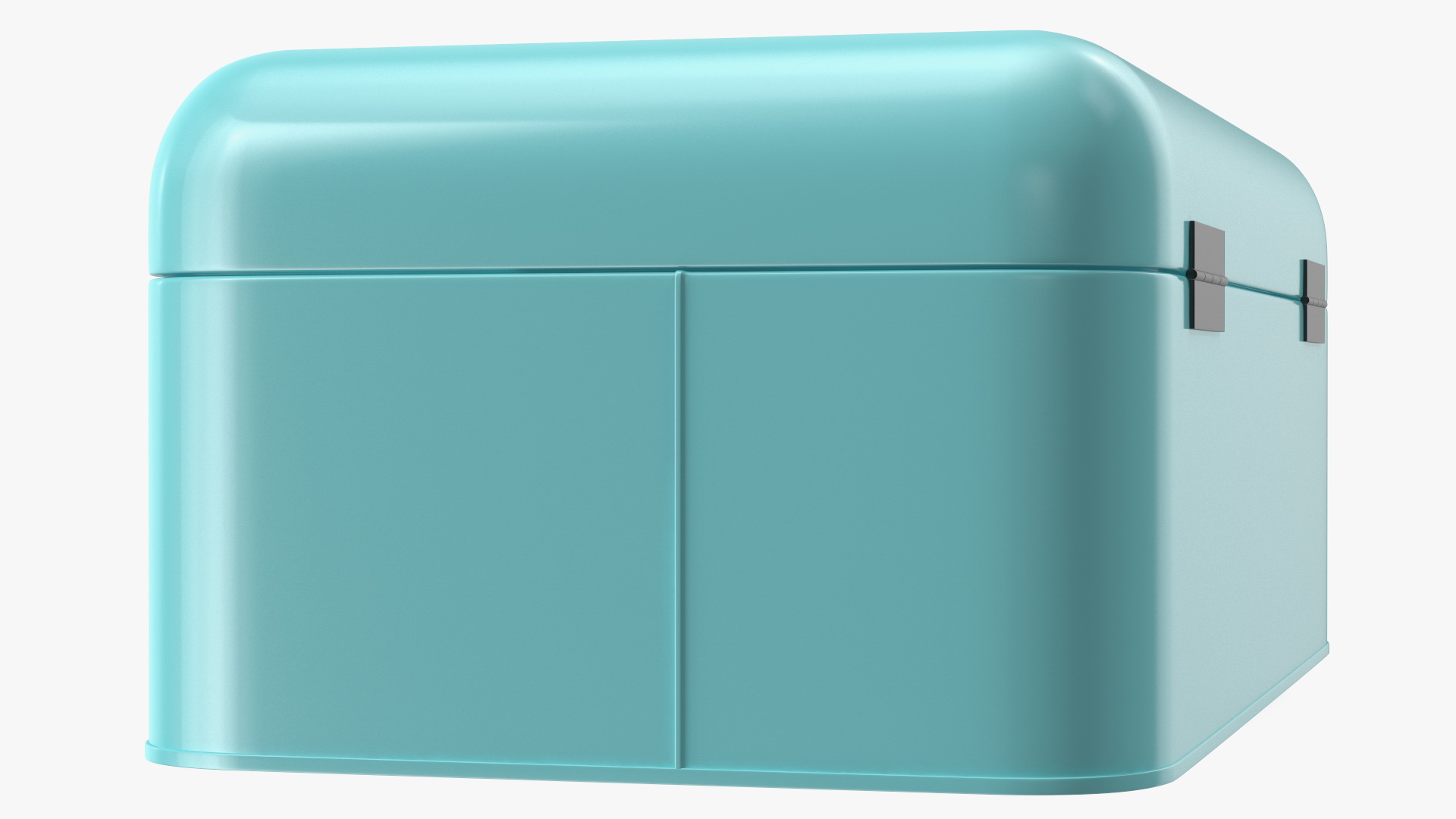 3D Metal Bread Bin Blue Clean