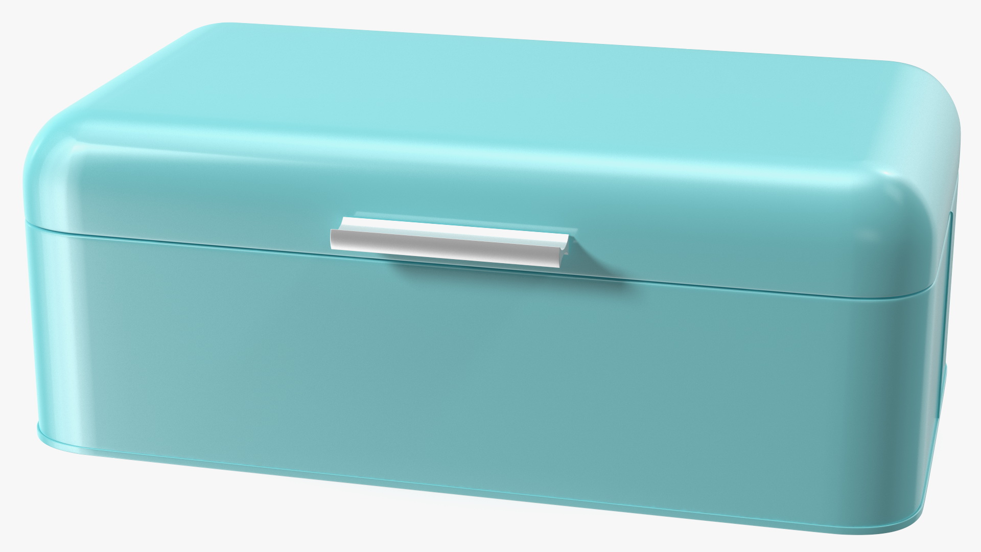 3D Metal Bread Bin Blue Clean
