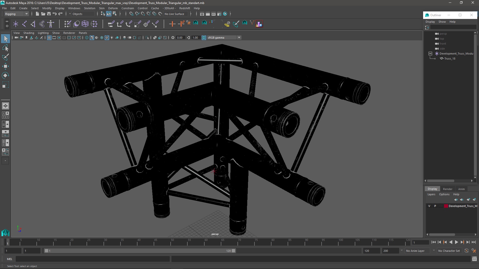 3D Development Truss Modular Triangular