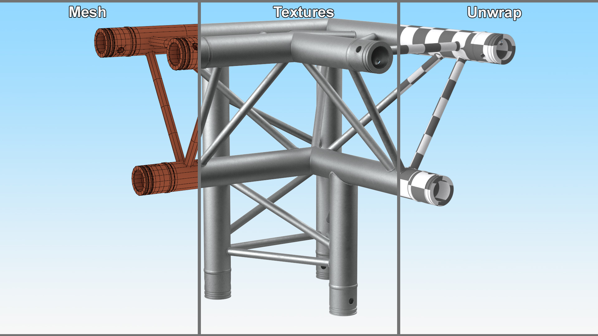 3D Development Truss Modular Triangular