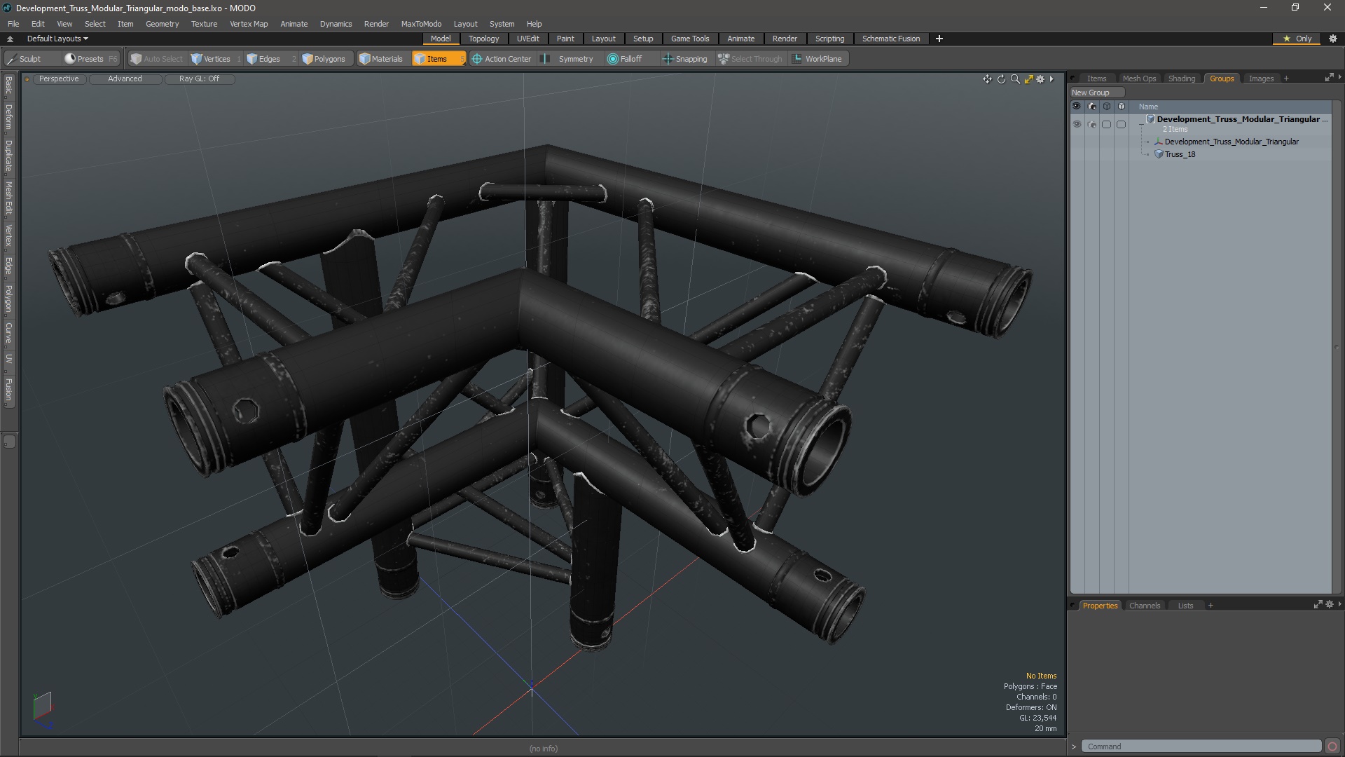3D Development Truss Modular Triangular