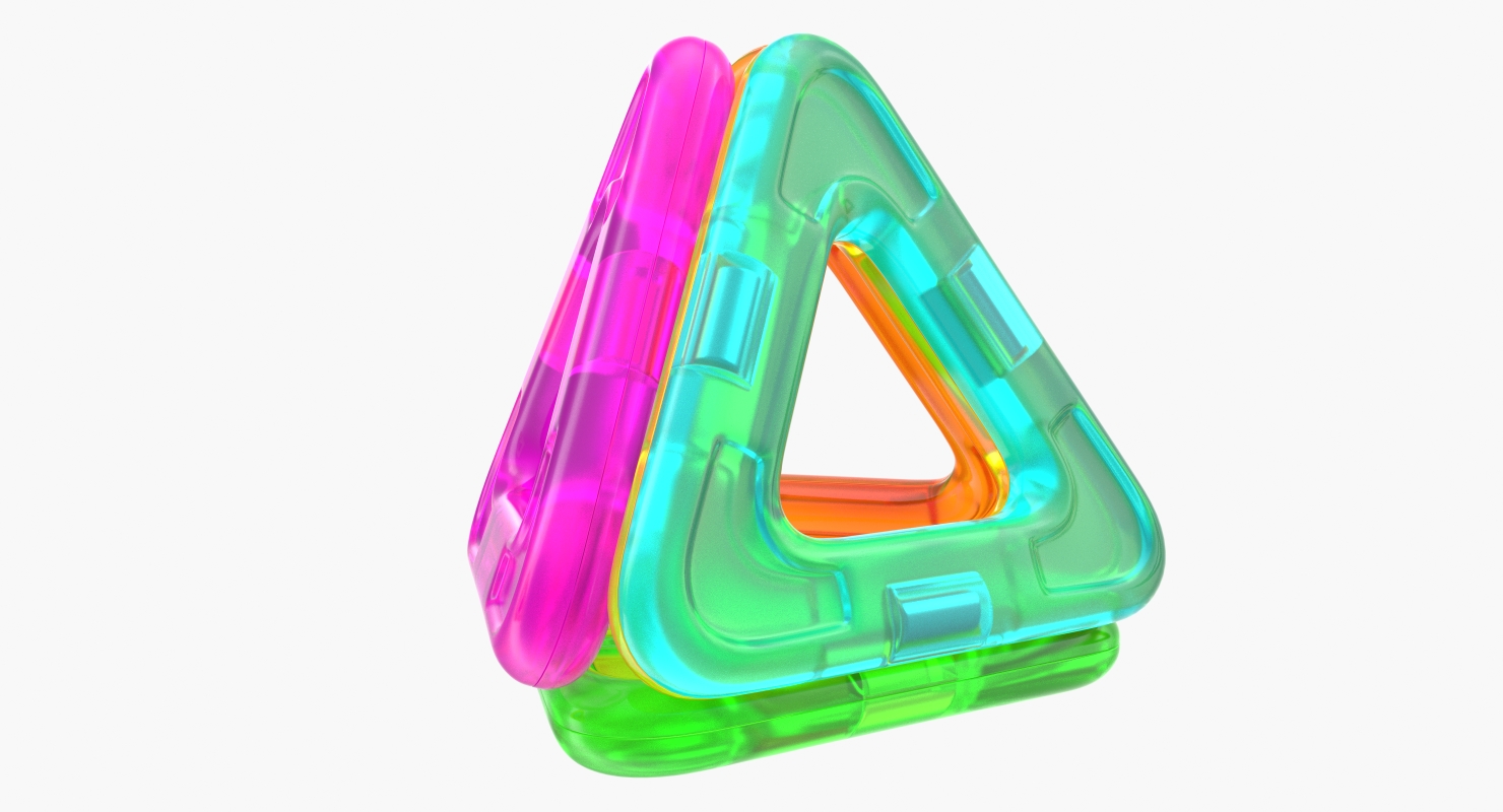 3D Magnetic Designer Triangles Set