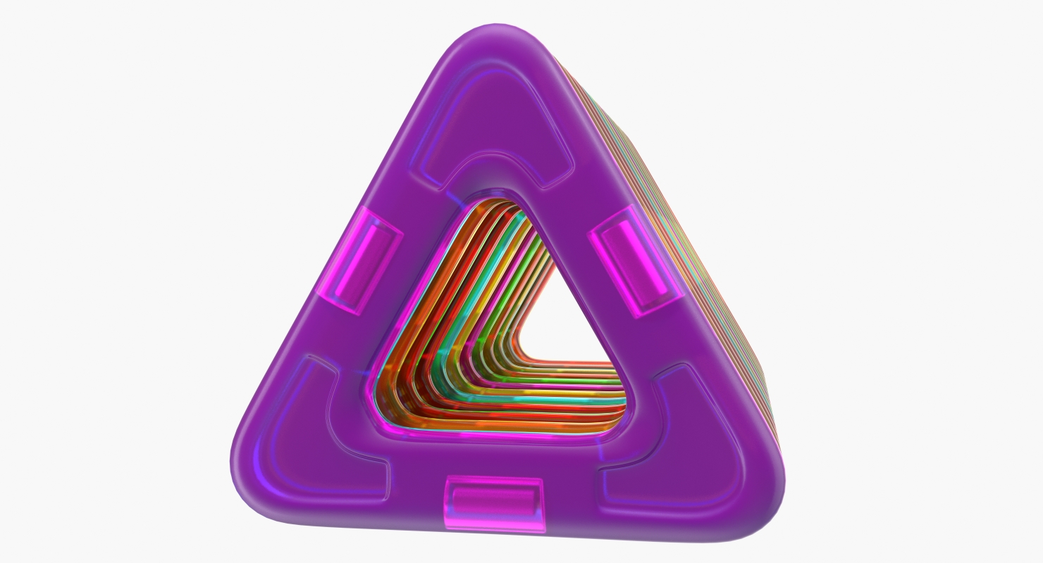 3D Magnetic Designer Triangles Set