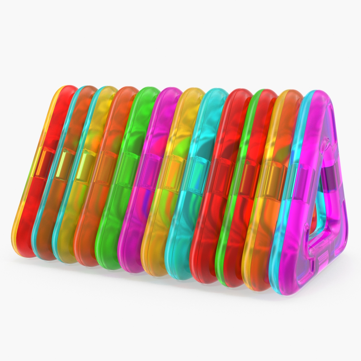 Magnetic Designer Triangles 3D Models Set