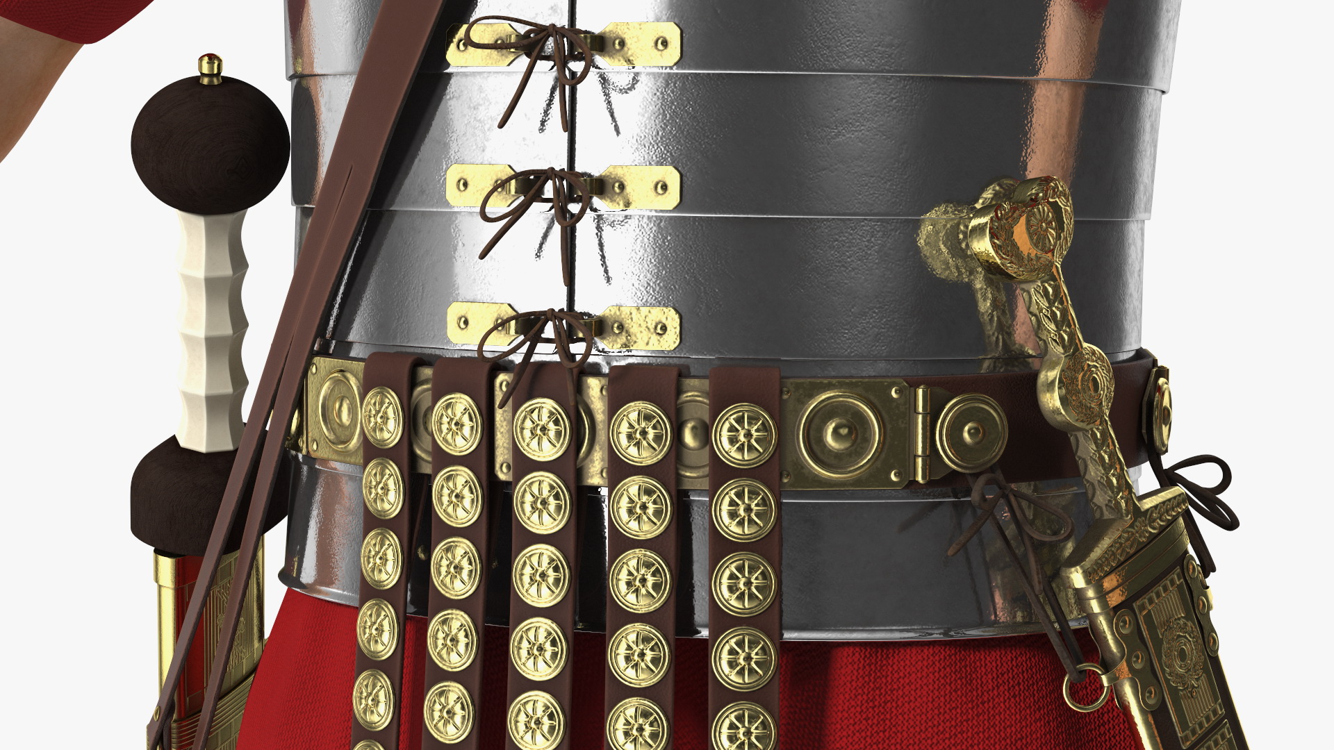 3D Roman Legionnaire A-Pose Fur model