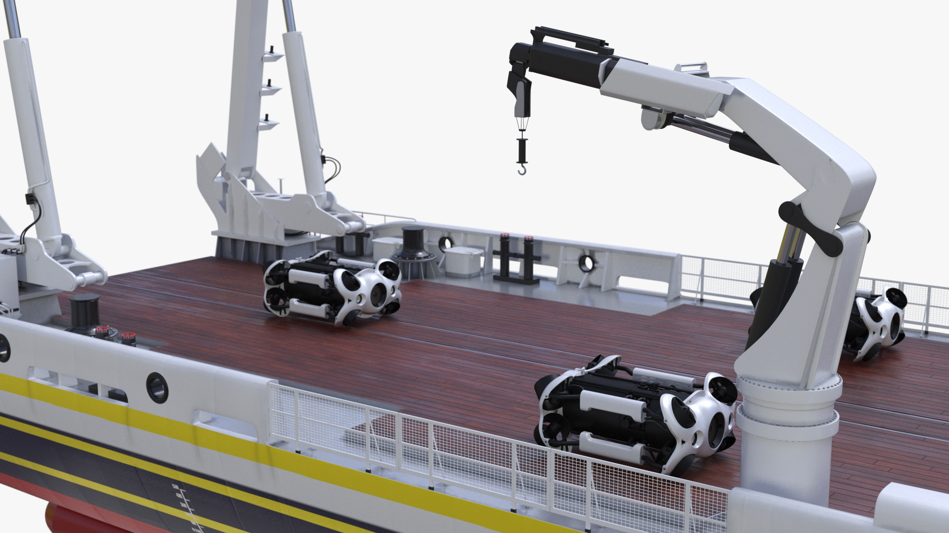 3D Underwater and Flying UAV on board Zhu Hai Yun Ship