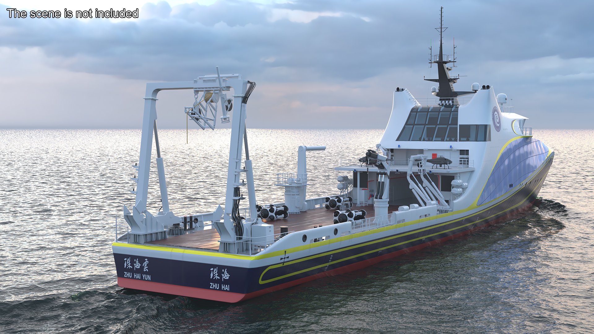 3D Underwater and Flying UAV on board Zhu Hai Yun Ship