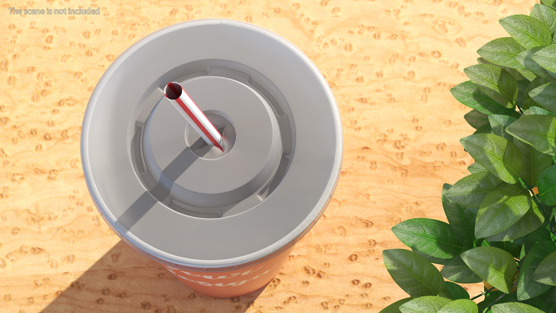 3D Drink Cup Red model